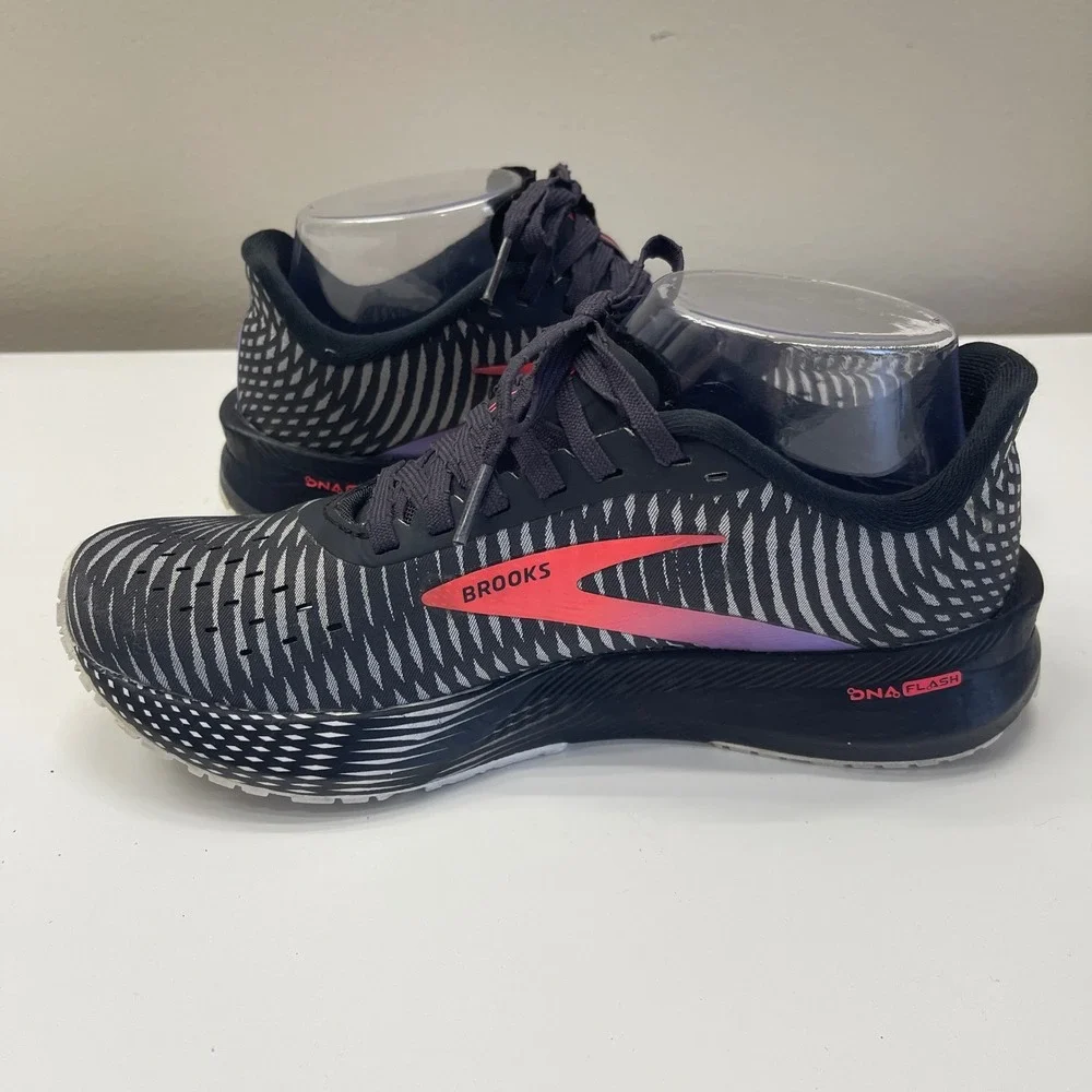 Brooks Hyperion Tempo Womens 6.5 Black Pink Training Running Shoes 1203281B026